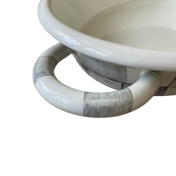 MacKenzie Childs Sterling Check Medium Oval Gratin Baking Dish Enamel Retired - Picture 14 of 16